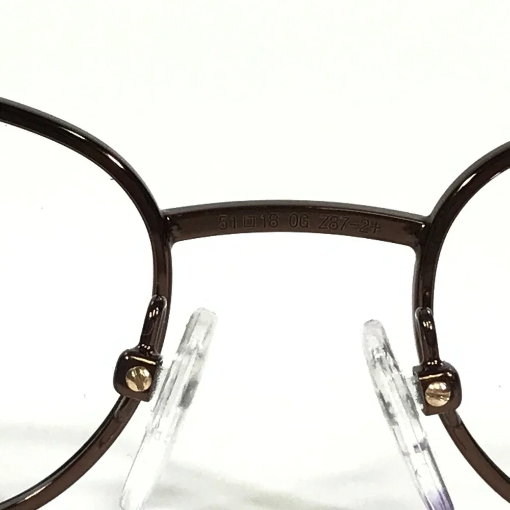 OnGuard Safety Eyeglasses Frames OG-113 Brown Round Full Rim Z87-2+ 51-18-135